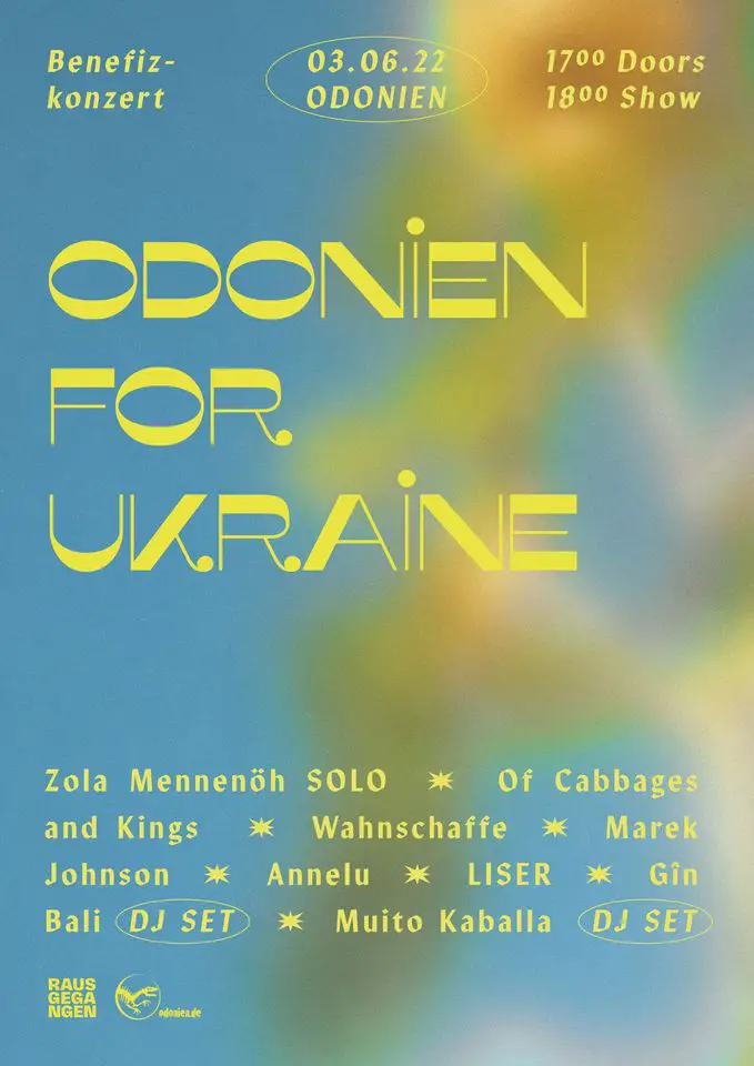 Flyer fÃ¼r: Odonien - Odonien for Ukraine :: Benefizfestival