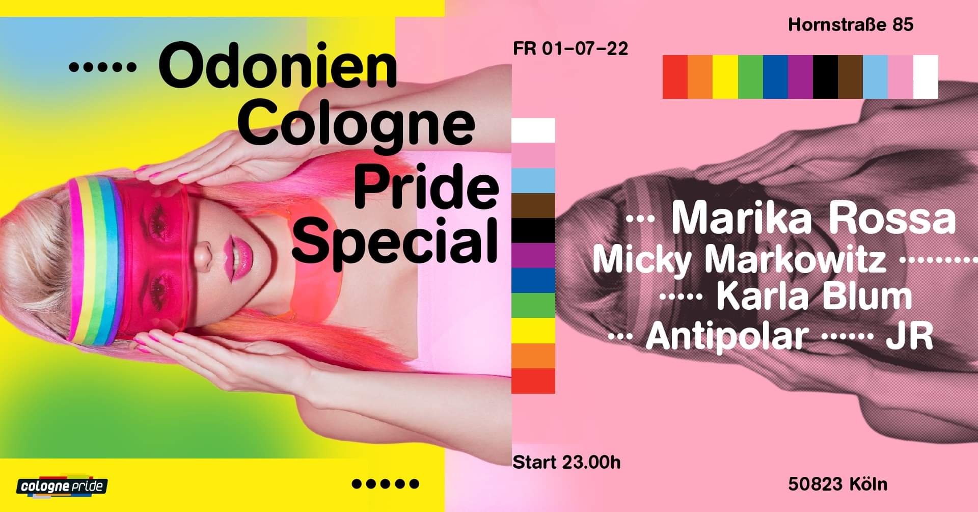 Flyer für: Odonien - ODONIEN COLOGNE PRIDE SPECIAL w/ MARIKA ROSSA & many more Flyer für: Odonien - ODONIEN COLOGNE PRIDE SPECIAL w/ MARIKA ROSSA & many more
