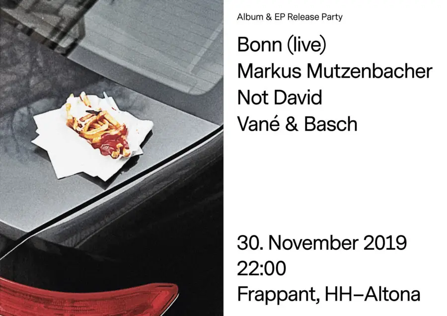 Flyer für: Frappant - Bonn EP Release Party Flyer für: Frappant - Bonn EP Release Party