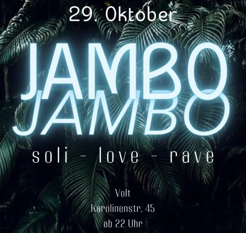 Flyer fÃ¼r: Volt - Soli Rave Jambo Jambo 2.0