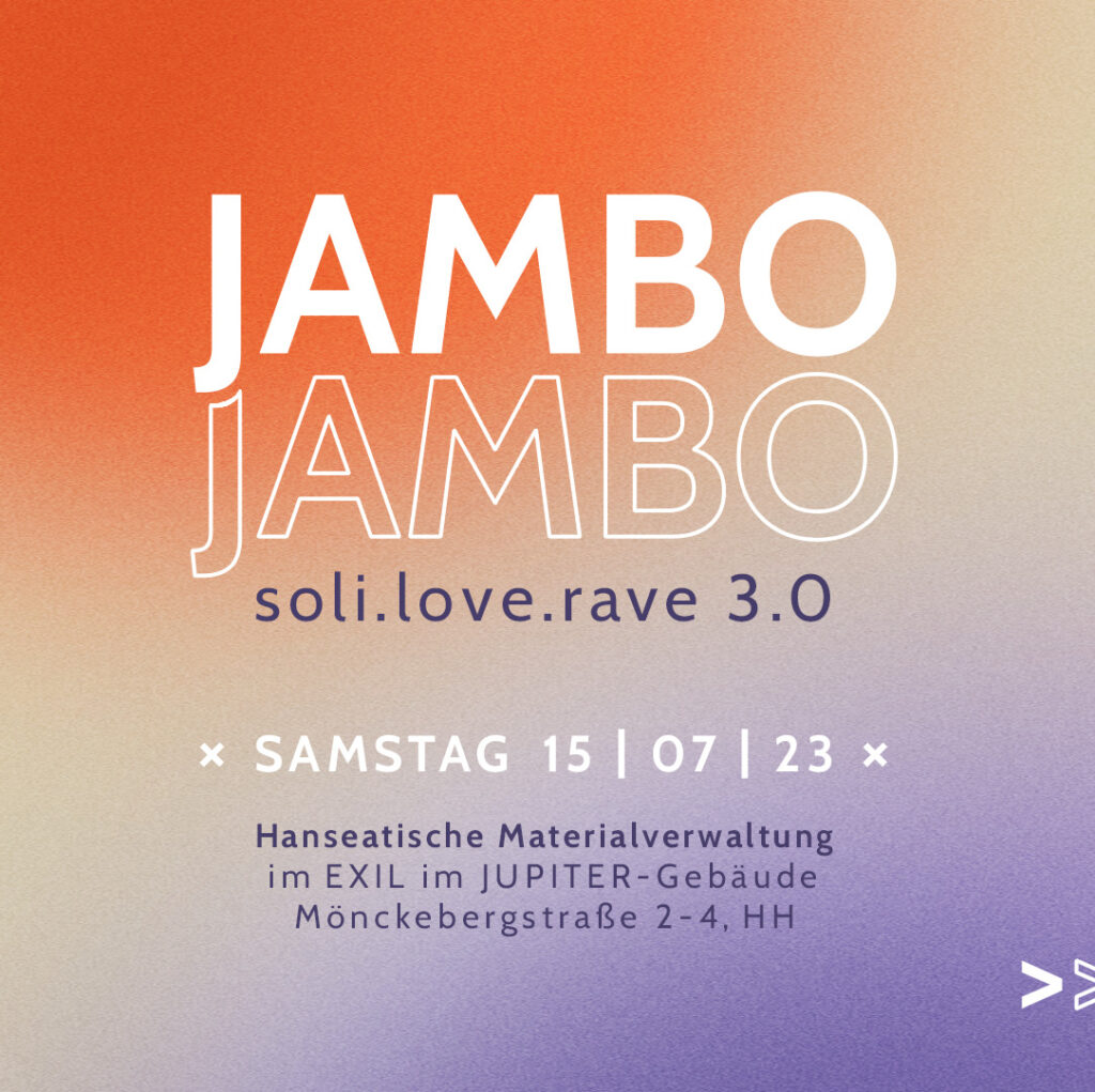 Flyer fÃ¼r: Hanseatische Materialverwaltung IM EXIL - Jambo Jambo 3.0