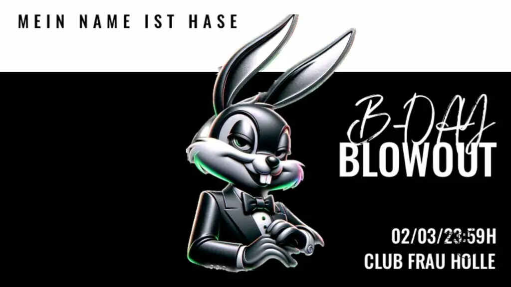 Flyer fÃ¼r: Frau Holle - Mein Name ist Hase BDAY blowout