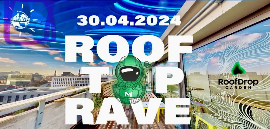 Flyer fÃ¼r: RoofDrop Bar - Meeronauten Musik Roof Top rave