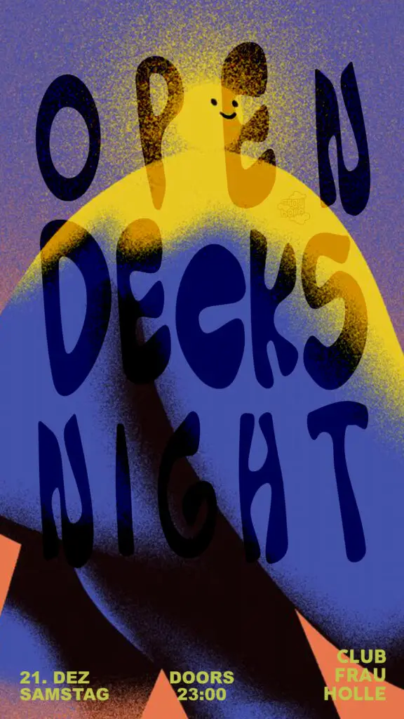 Flyer fÃ¼r: Frau Holle - OPEN DECKS NIGHT w/ Jasper Kråch, Dr. Hobbs uvm. / 23:00 Uhr