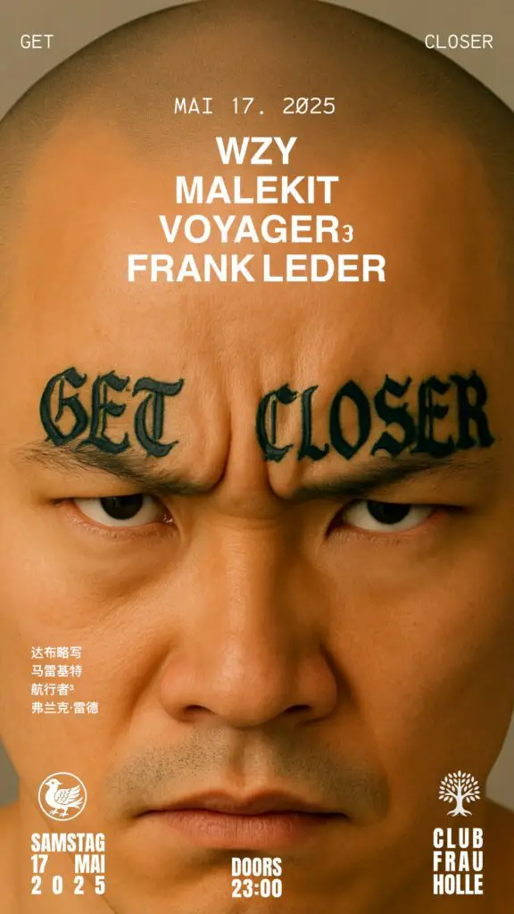 Flyer fÃ¼r: Frau Holle - GET CLOSER w/ WZY, MALEKIT, VOYAGER3, FRANK LEDER