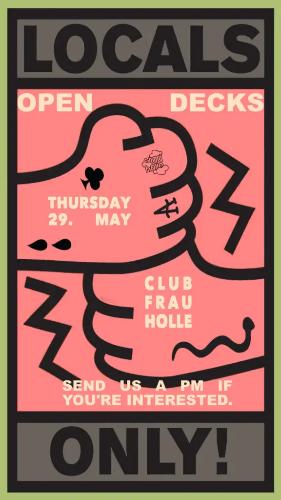 Flyer fÃ¼r: Frau Holle - LOCALS ONLY - Open Decks
