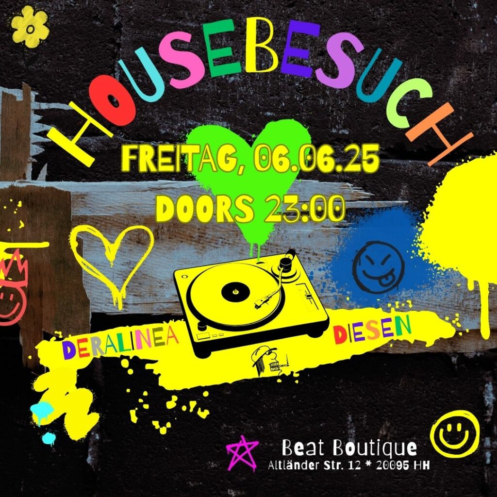 Flyer für: Beat Boutique - HOUSEBESUCH Flyer für: Beat Boutique - HOUSEBESUCH