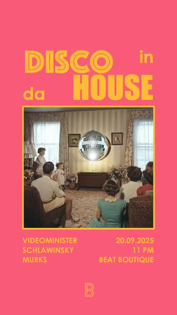 Flyer fÃ¼r: Beat Boutique - DISCO IN DA HOUSE