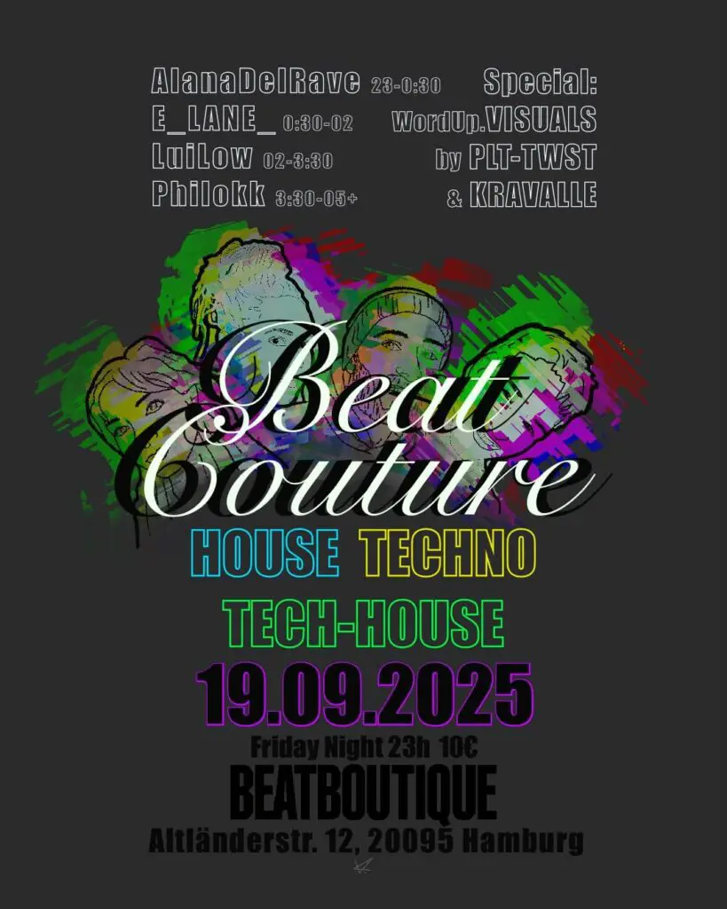 Flyer fÃ¼r: Beat Boutique - Beat Couture