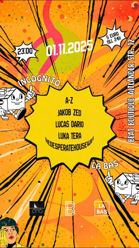 Flyer fÃ¼r: Beat Boutique - LA BAS X INCOGNITO