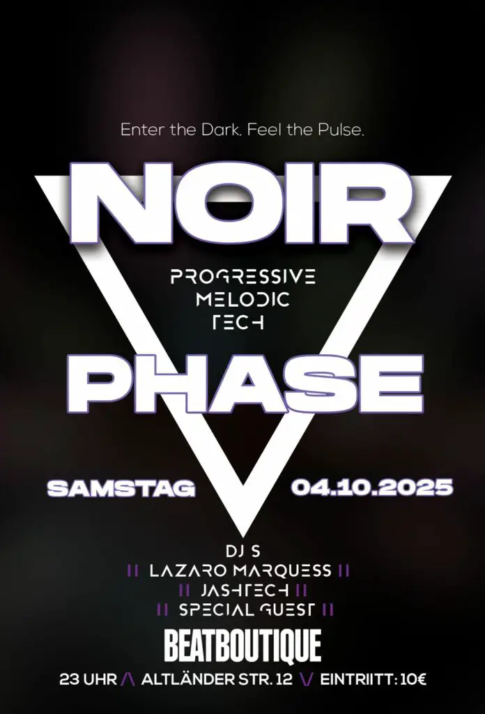 Flyer fÃ¼r: Beat Boutique - NOIR PHASE