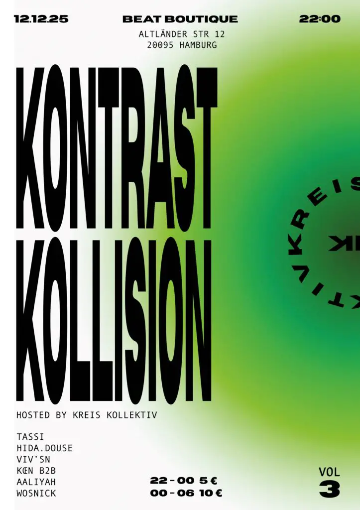 Flyer für: Beat Boutique - KONTRAST KOLLISION Flyer für: Beat Boutique - KONTRAST KOLLISION