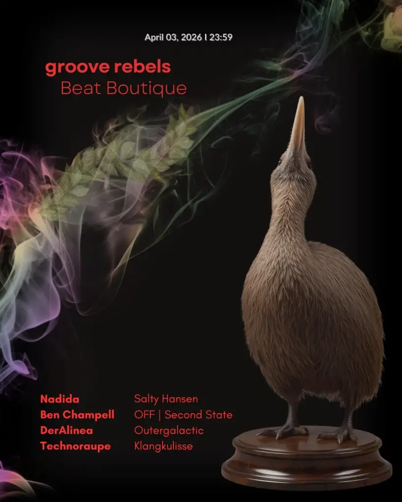 Flyer für: Beat Boutique - GROOVE REBELS Flyer für: Beat Boutique - GROOVE REBELS