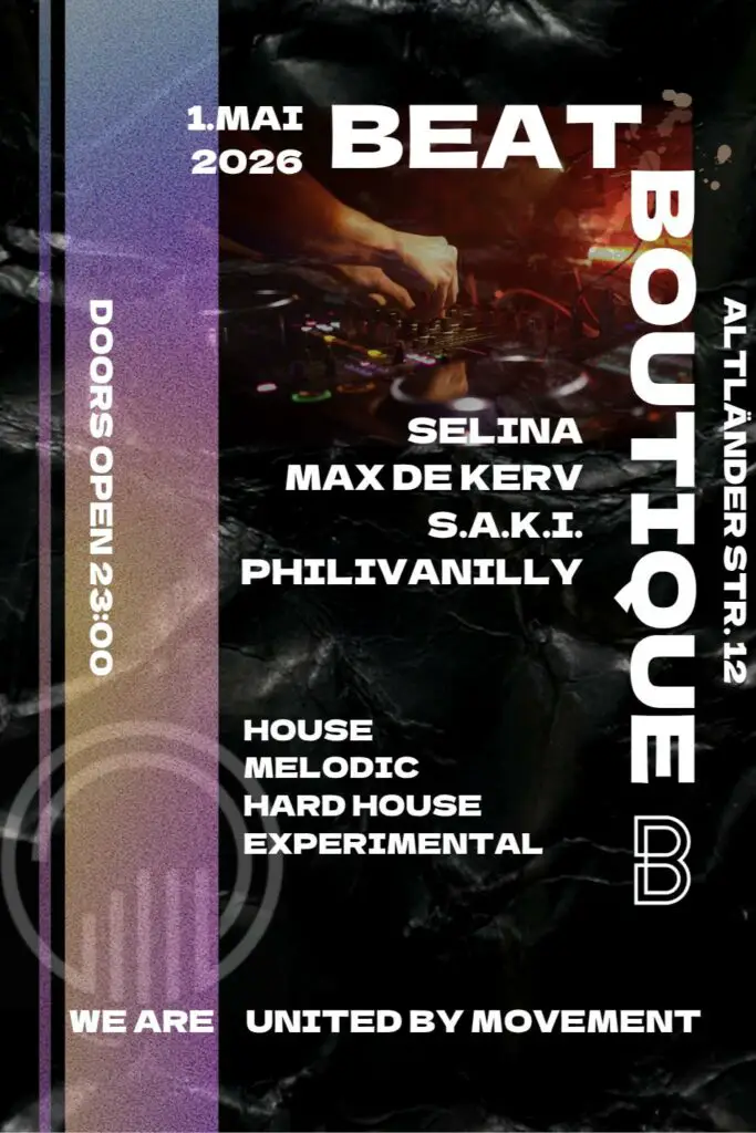 Flyer fÃ¼r: Beat Boutique - UNITED BY MOVEMENT