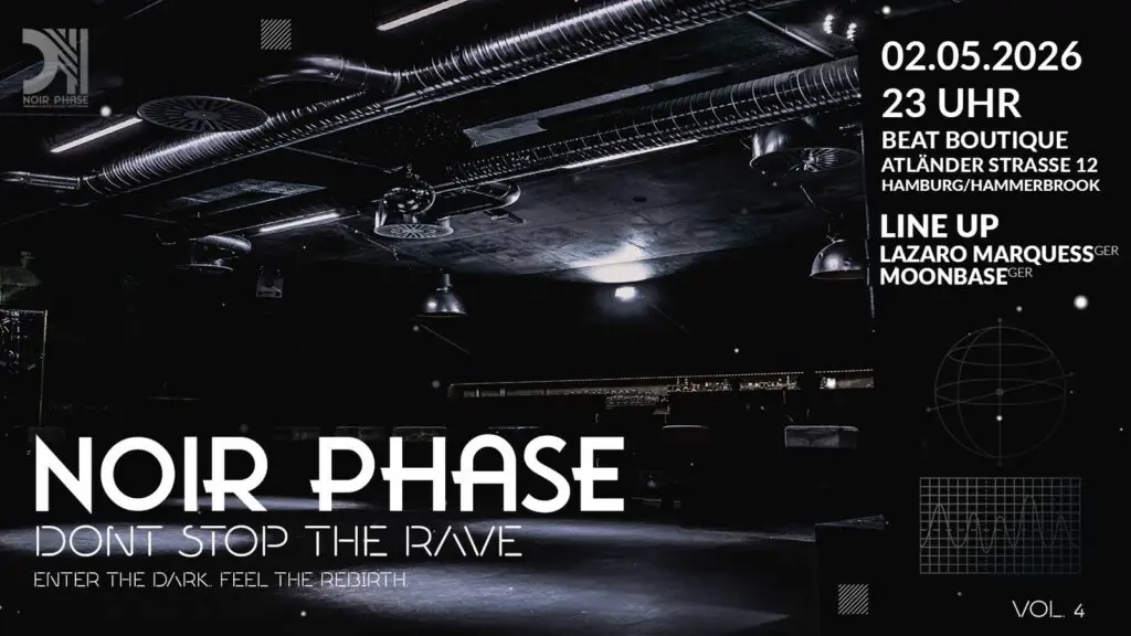 Flyer fÃ¼r: Beat Boutique - NOIR PHASE - DON´T STOP THE RAVE