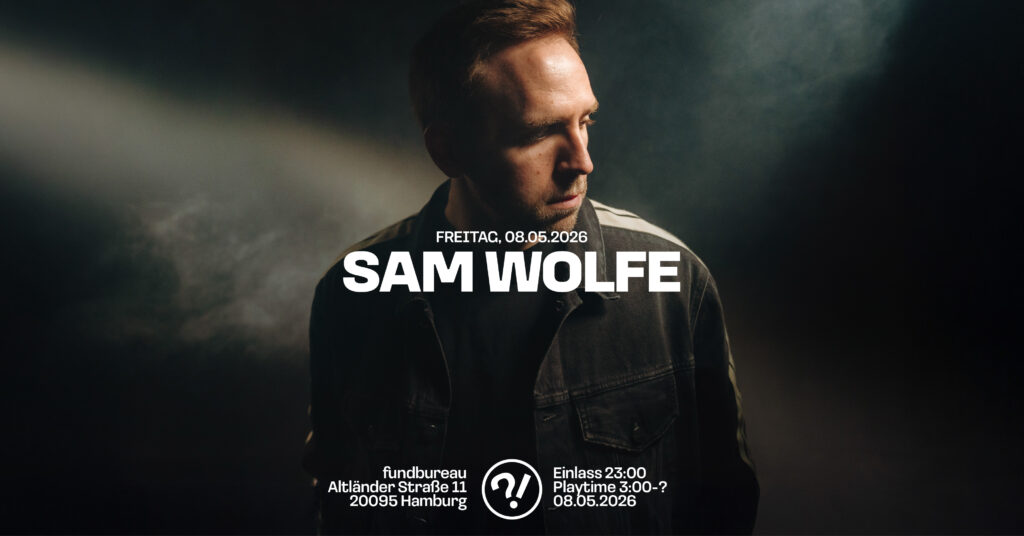 Flyer fÃ¼r: Fundbureau - SAM WOLFE // NIKIIJA // PRACHT SHOWCASE