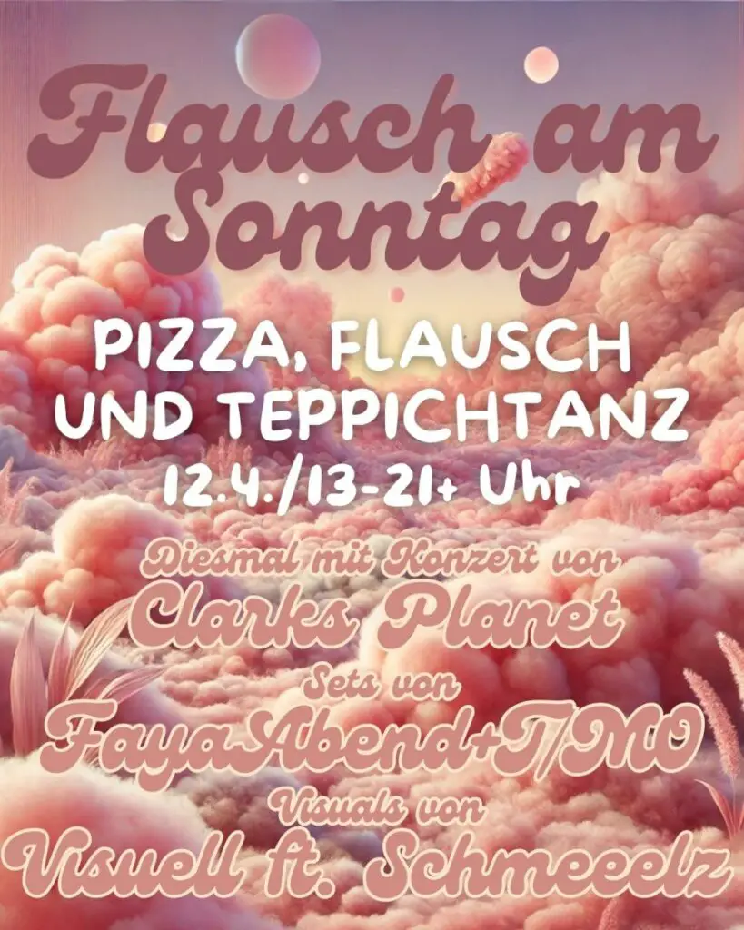 Flyer für: Turtur - FLAUSCH AM SONNTAG // 13-21 Uhr Flyer für: Turtur - FLAUSCH AM SONNTAG // 13-21 Uhr