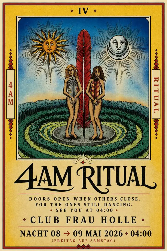 Flyer fÃ¼r: Frau Holle - 4AM RITUAL - when everything else ends, we begin / Start 04:00