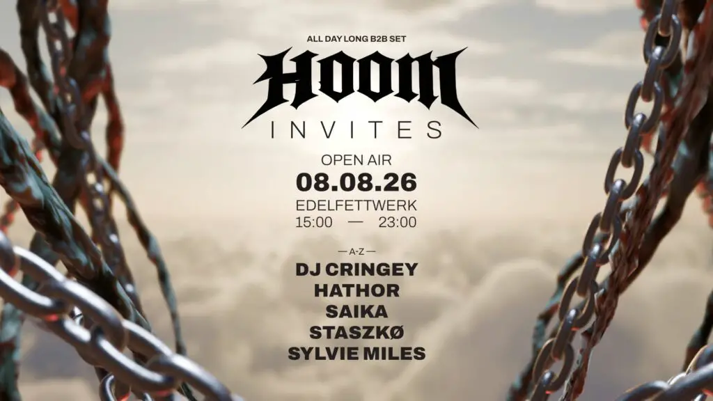 Flyer für: Edelfettwerk - HOOM invites Flyer für: Edelfettwerk - HOOM invites