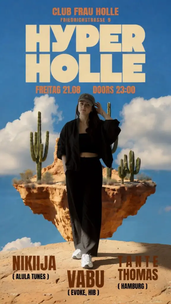 Flyer fÃ¼r: Frau Holle - HYPER HOLLE w/ VABU, NIKIIJA, TANTE THOMAS