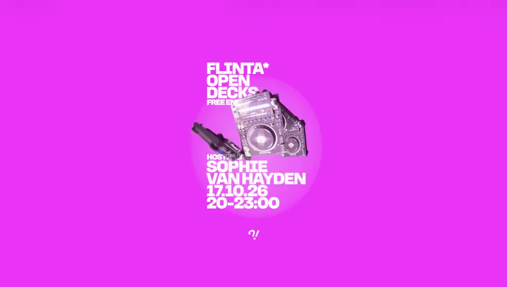 Flyer fÃ¼r: Fundbureau - FLINTA* Open Decks hosted by Sophie van Hayden