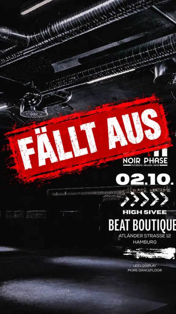 Flyer fÃ¼r: Beat Boutique - NOIR PHASE